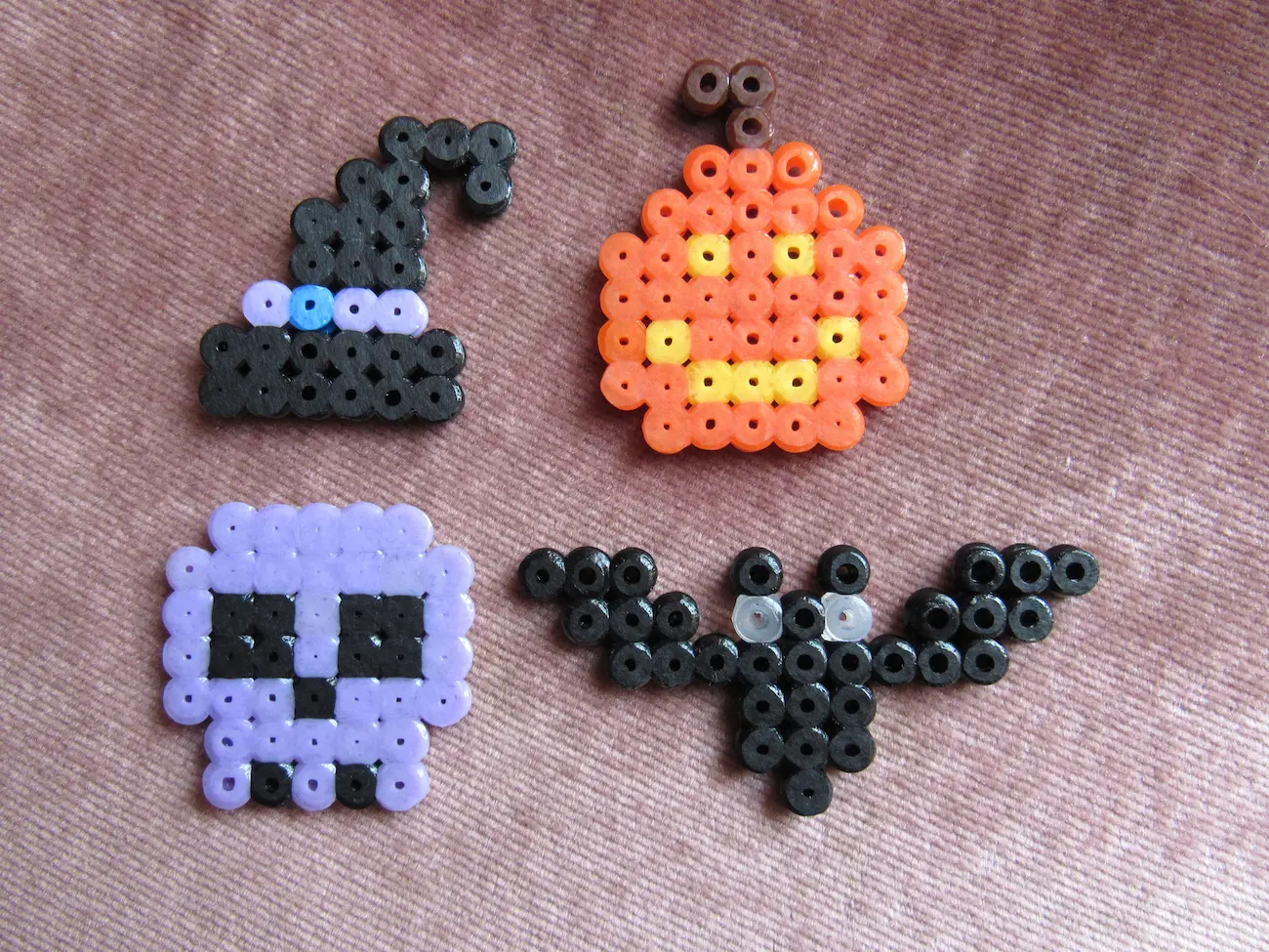 Plantilla hama bead de la Parca para halloween