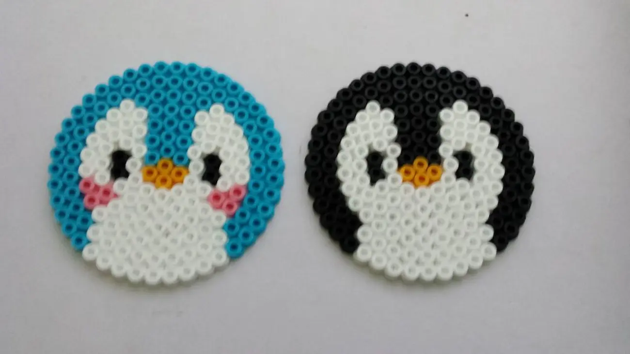 Pingüino Figuras de Hama Beads