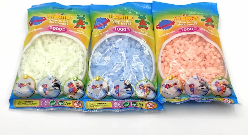 cuentas Hama Beads Midi brillan oscuridad